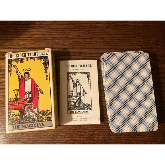 Vintage Rider Waite Tarot Card Deck US Games Italy Smith 1971 Complete 78 VGC - Picture 1 of 8